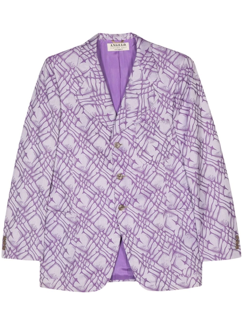 A.N.G.E.L.O. Vintage Cult 1960s single-breasted blazer - Purple von A.N.G.E.L.O. Vintage Cult