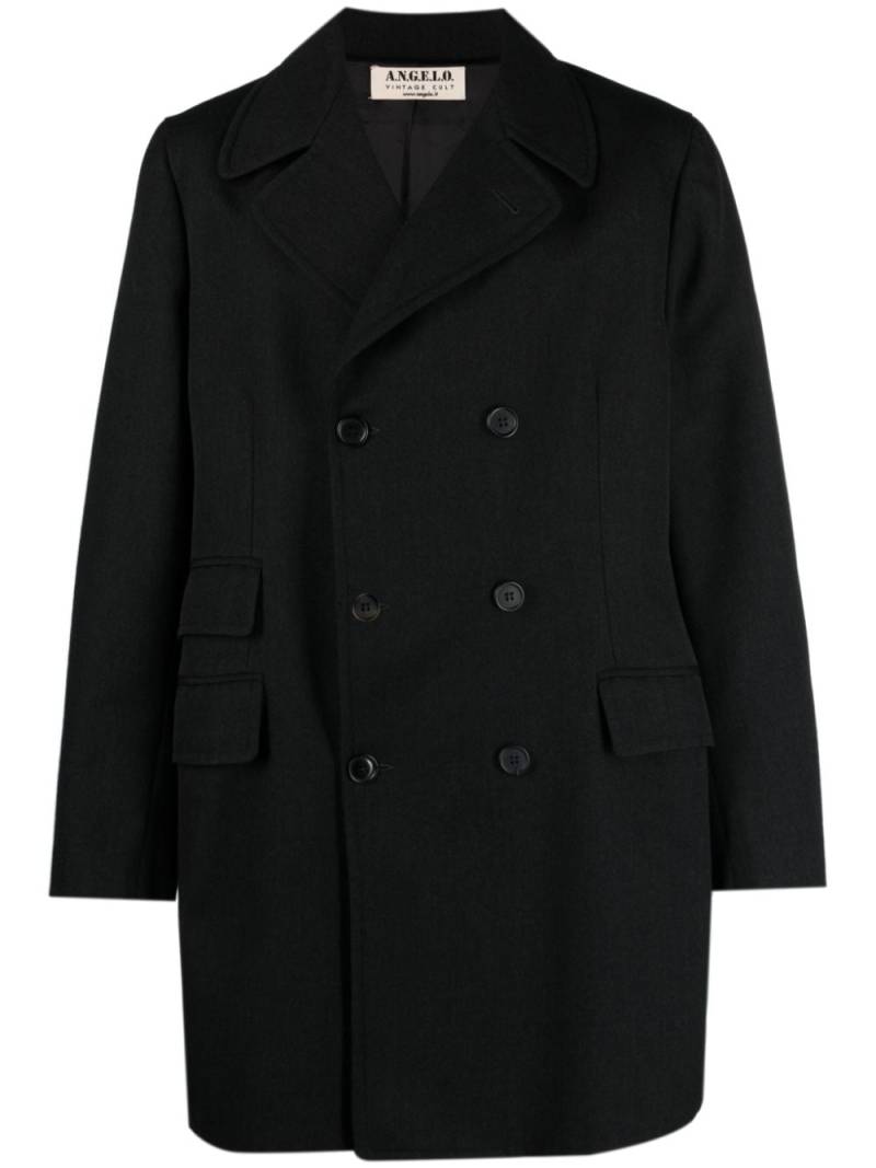 A.N.G.E.L.O. Vintage Cult 1970 double-breasted wool coat - Black von A.N.G.E.L.O. Vintage Cult