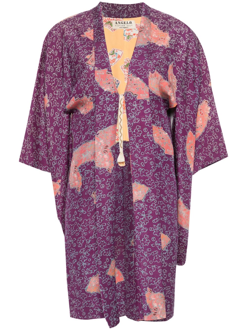 A.N.G.E.L.O. Vintage Cult 1970s floral-print coat - Purple von A.N.G.E.L.O. Vintage Cult