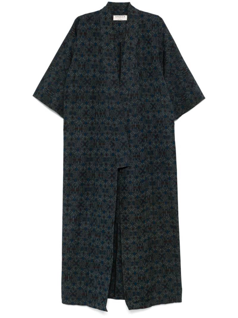 A.N.G.E.L.O. Vintage Cult 1970s geometric-print kimono - Blue von A.N.G.E.L.O. Vintage Cult