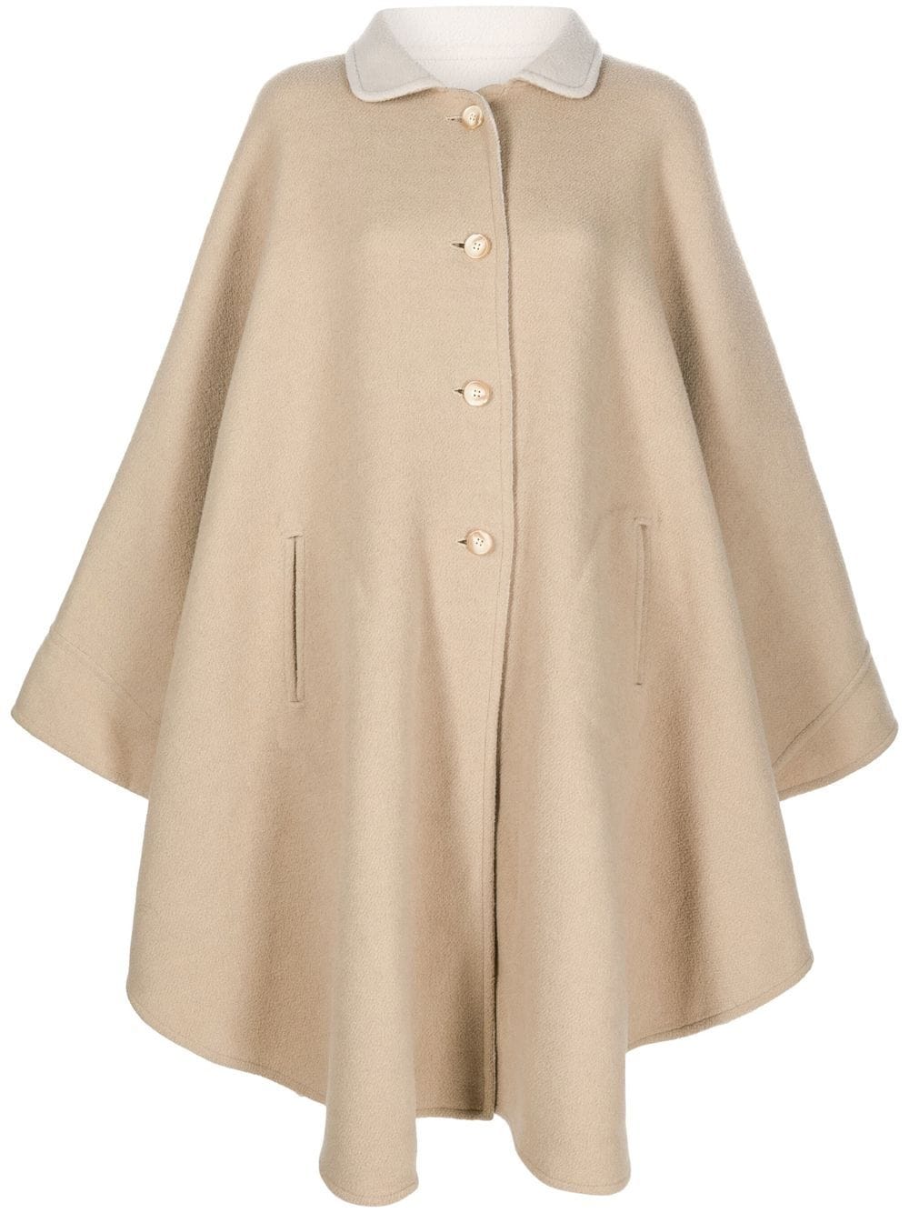 A.N.G.E.L.O. Vintage Cult 1970s reversible cape coat - Neutrals von A.N.G.E.L.O. Vintage Cult