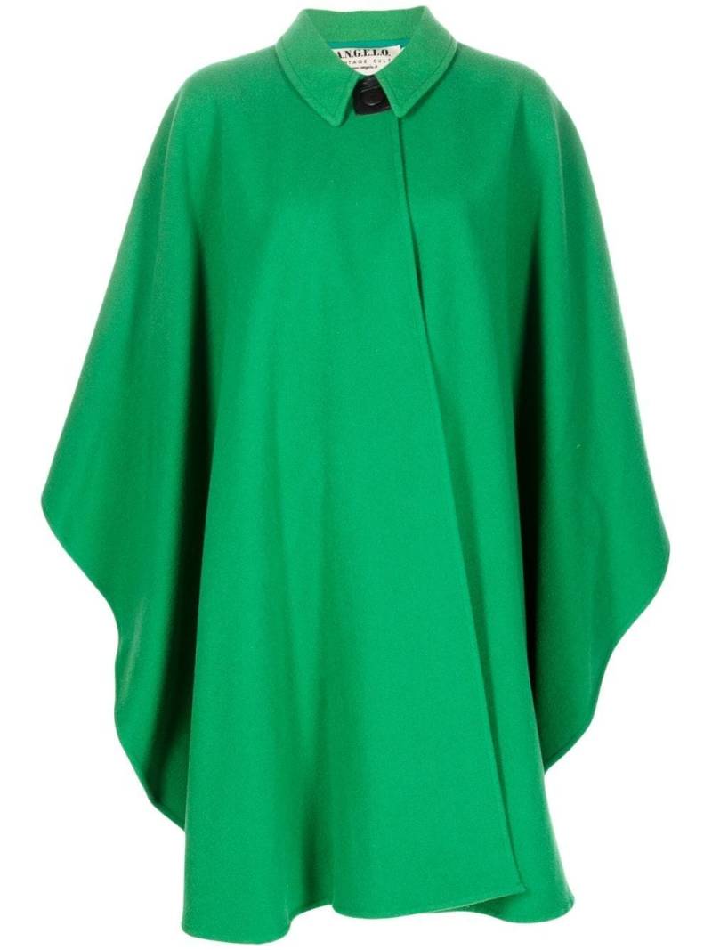 A.N.G.E.L.O. Vintage Cult 1970s wool-blend cape coat - Green von A.N.G.E.L.O. Vintage Cult