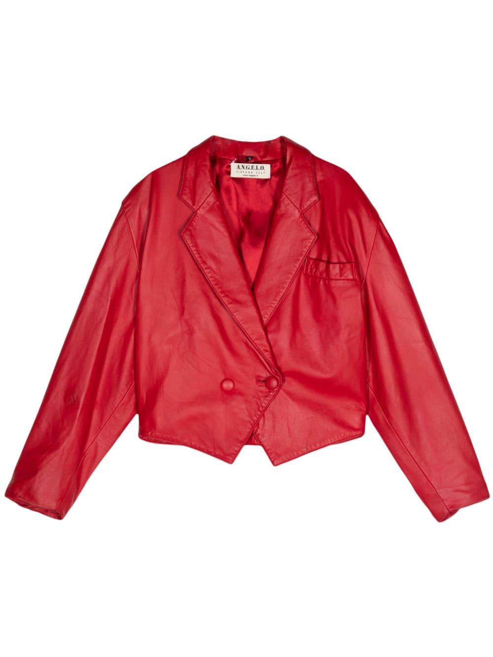 A.N.G.E.L.O. Vintage Cult 1980s pre-owned leather blazer - Red von A.N.G.E.L.O. Vintage Cult