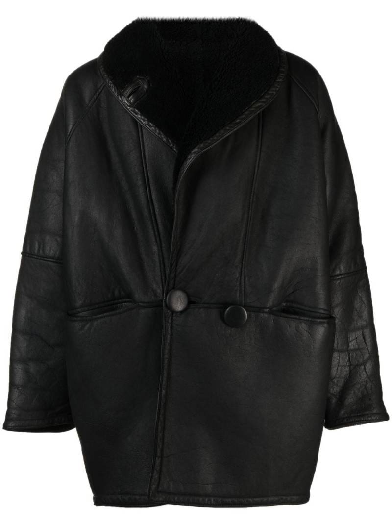 A.N.G.E.L.O. Vintage Cult 1980s sheepskin shearling-lined coat - Black von A.N.G.E.L.O. Vintage Cult