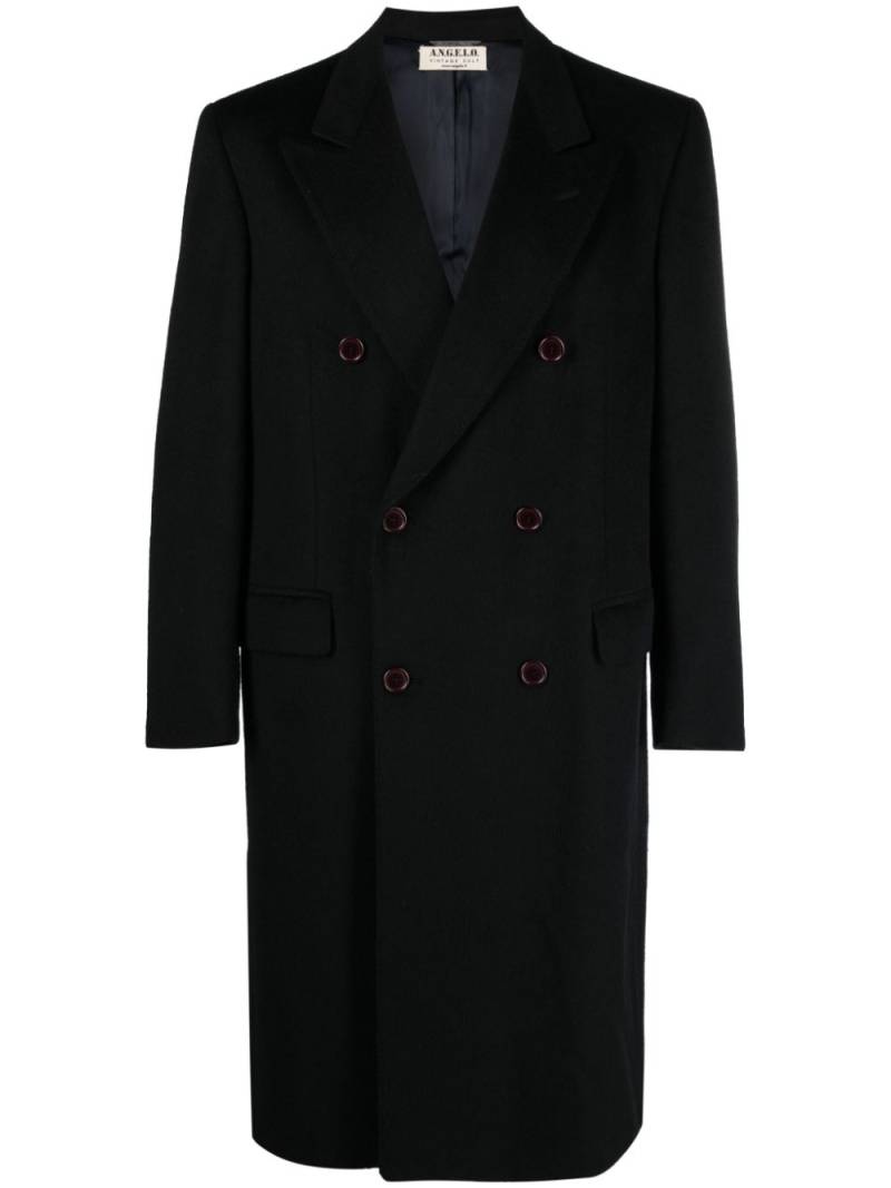 A.N.G.E.L.O. Vintage Cult 1990 double-breasted cashmere coat - Black von A.N.G.E.L.O. Vintage Cult