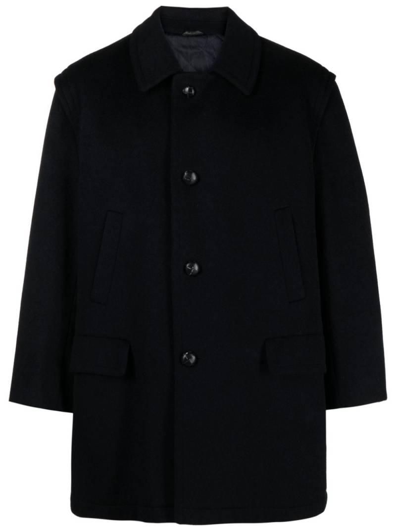 A.N.G.E.L.O. Vintage Cult 1990 single-breasted wool blend coat - Blue von A.N.G.E.L.O. Vintage Cult