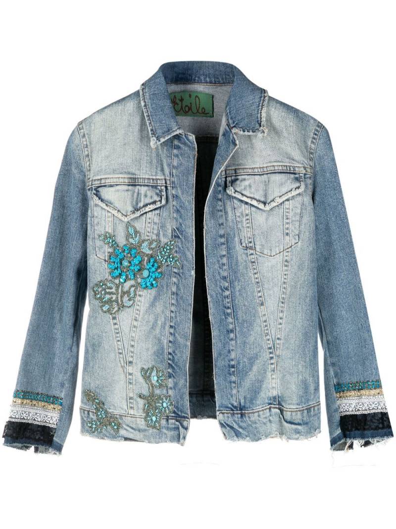 A.N.G.E.L.O. Vintage Cult 1990s embellished denim jacket - Blue von A.N.G.E.L.O. Vintage Cult