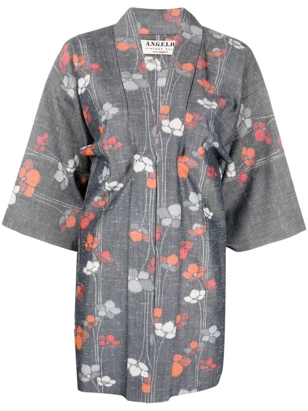 A.N.G.E.L.O. Vintage Cult 1990s floral-print kimono - Grey von A.N.G.E.L.O. Vintage Cult