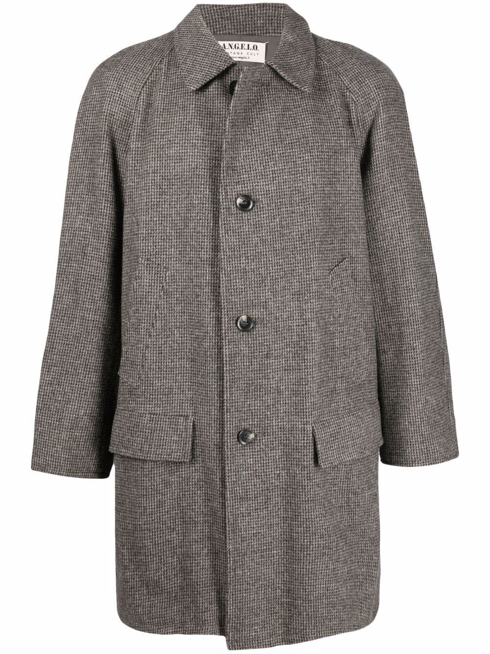 A.N.G.E.L.O. Vintage Cult 1990s mélange-effect single-breasted coat - Grey von A.N.G.E.L.O. Vintage Cult