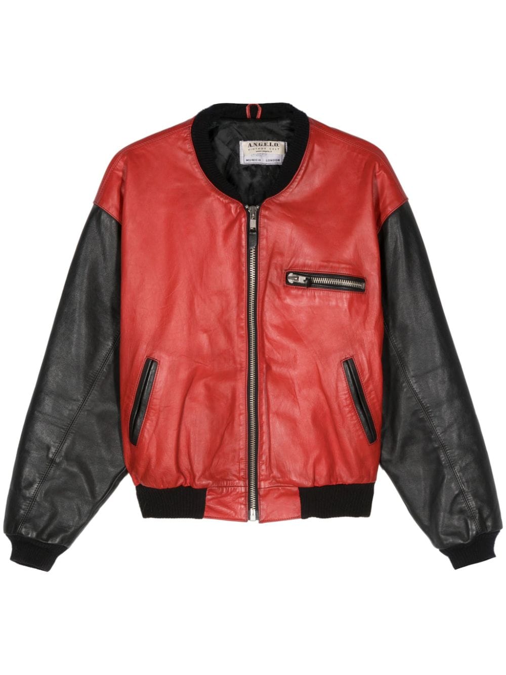 A.N.G.E.L.O. Vintage Cult 1990s pre-owned leather jacket - Red von A.N.G.E.L.O. Vintage Cult