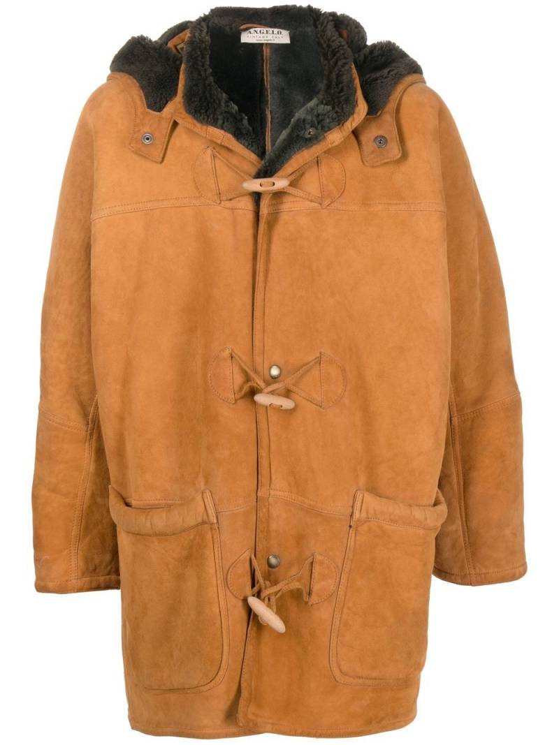 A.N.G.E.L.O. Vintage Cult 1990s sheepskin hooded coat - Brown von A.N.G.E.L.O. Vintage Cult