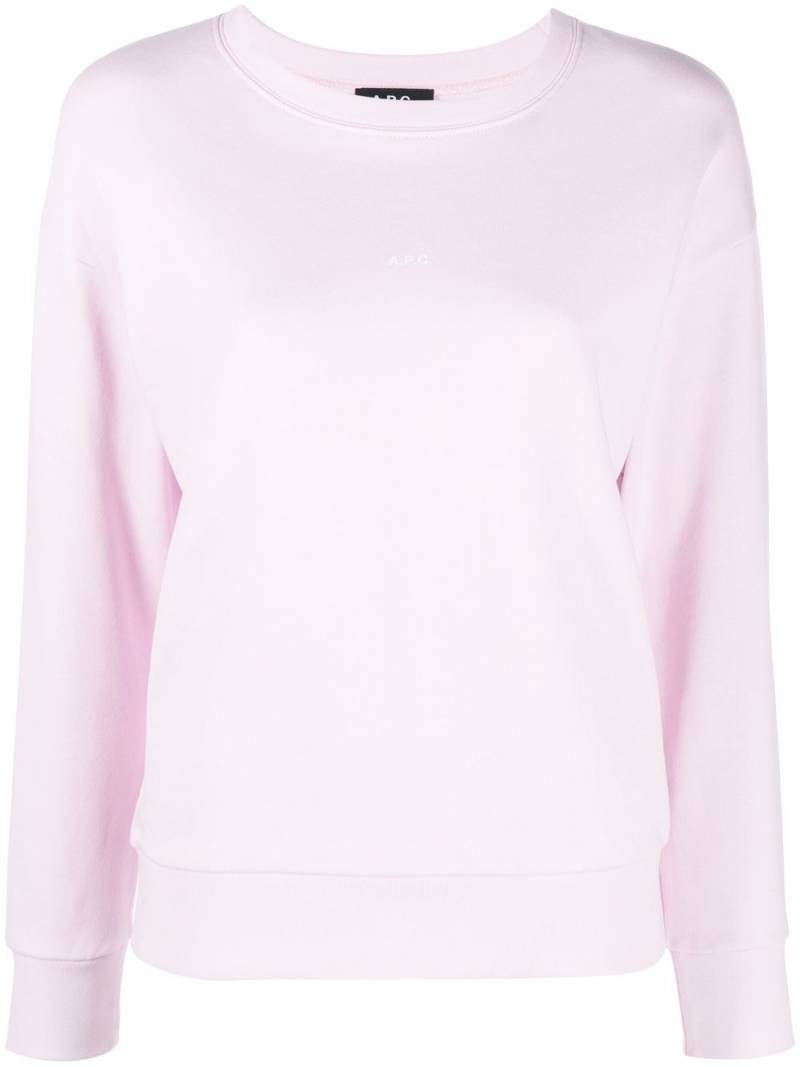 A.P.C. Annie crew neck sweatshirt - Pink von A.P.C.