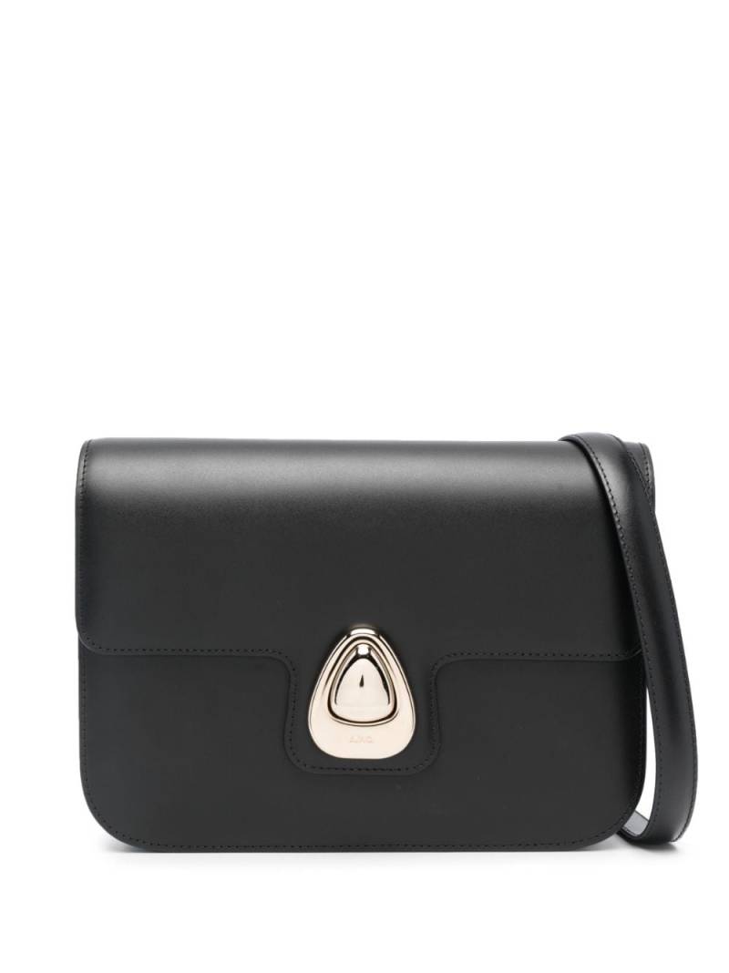 A.P.C. Astra smooth-leather shoulder bag - Black von A.P.C.