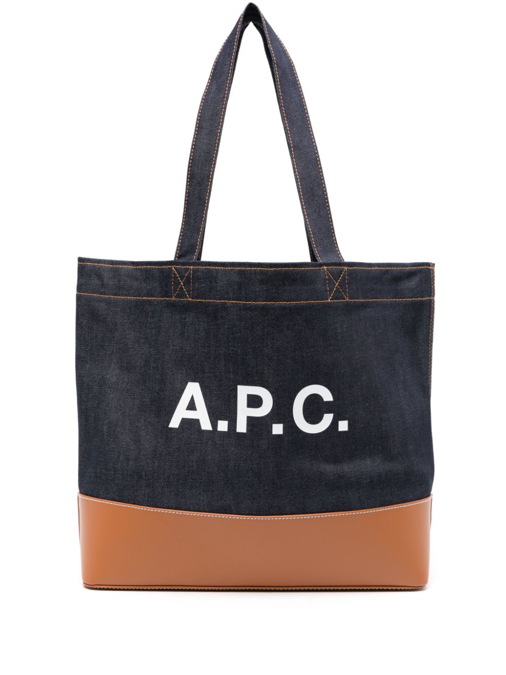 A.P.C. Axel denim tote bag - Blue von A.P.C.