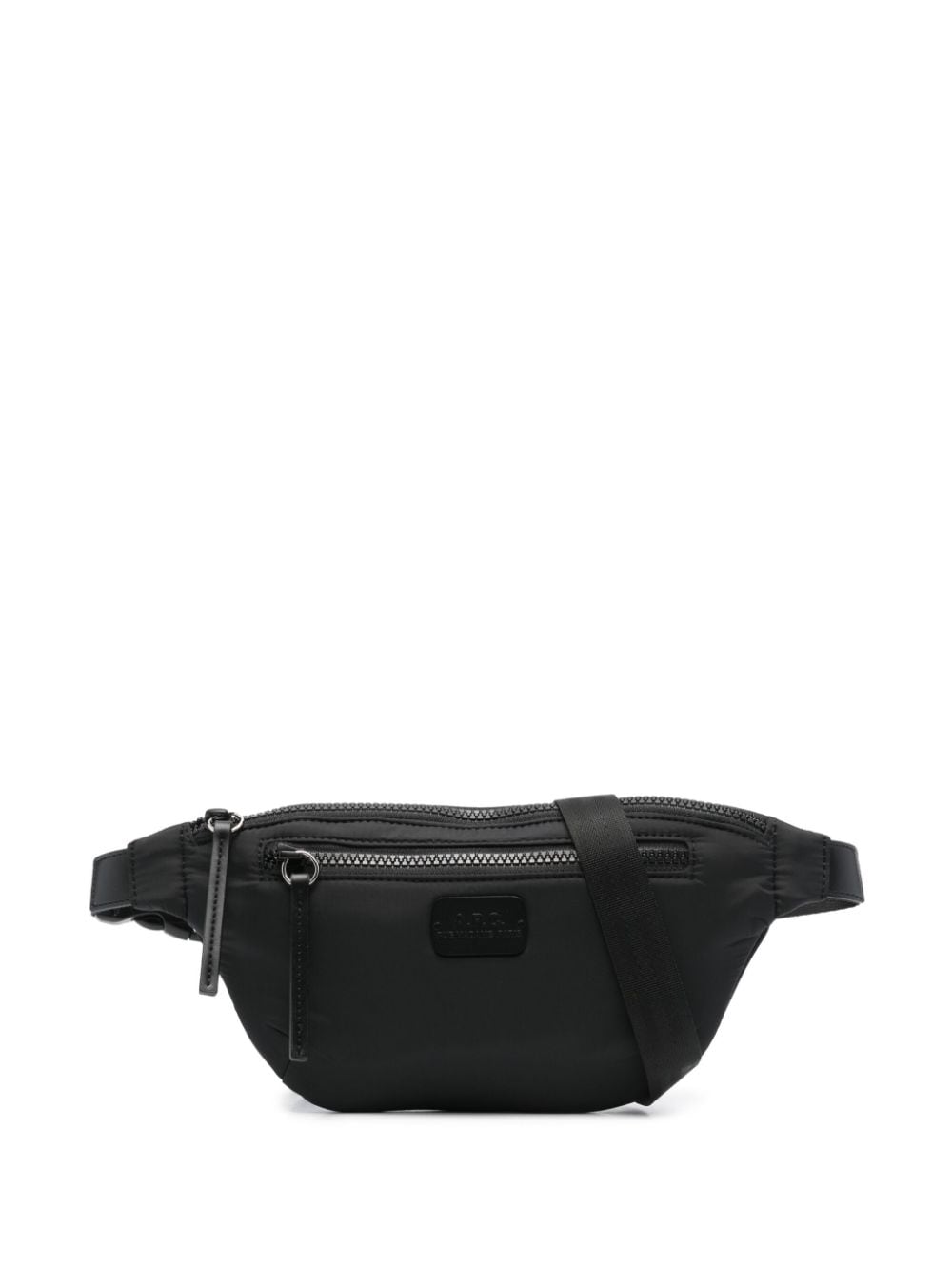 A.P.C. Banane Blake logo-patch belt bag - Black von A.P.C.