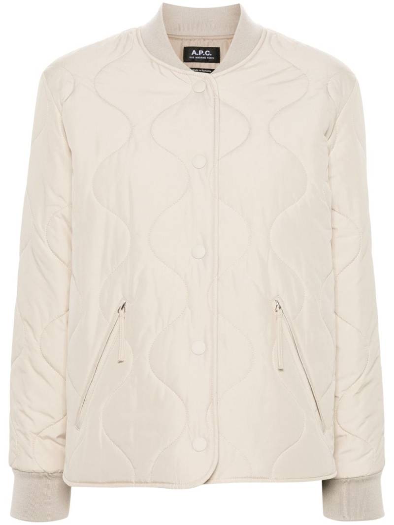 A.P.C. Camila padded jacket - Neutrals von A.P.C.