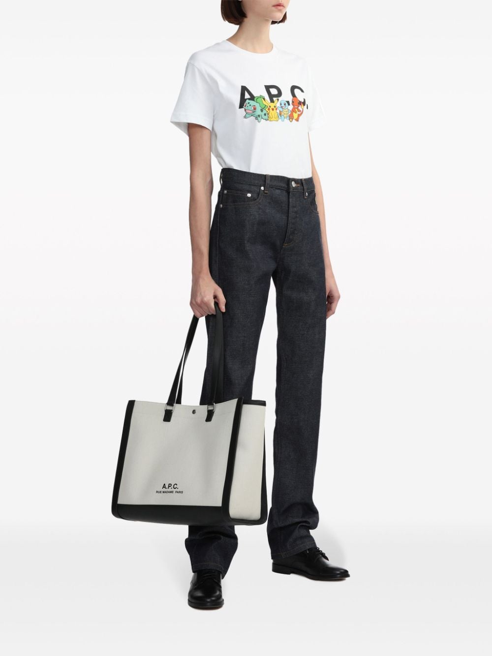 A.P.C. Camille 2.0 canvas tote bag - White von A.P.C.