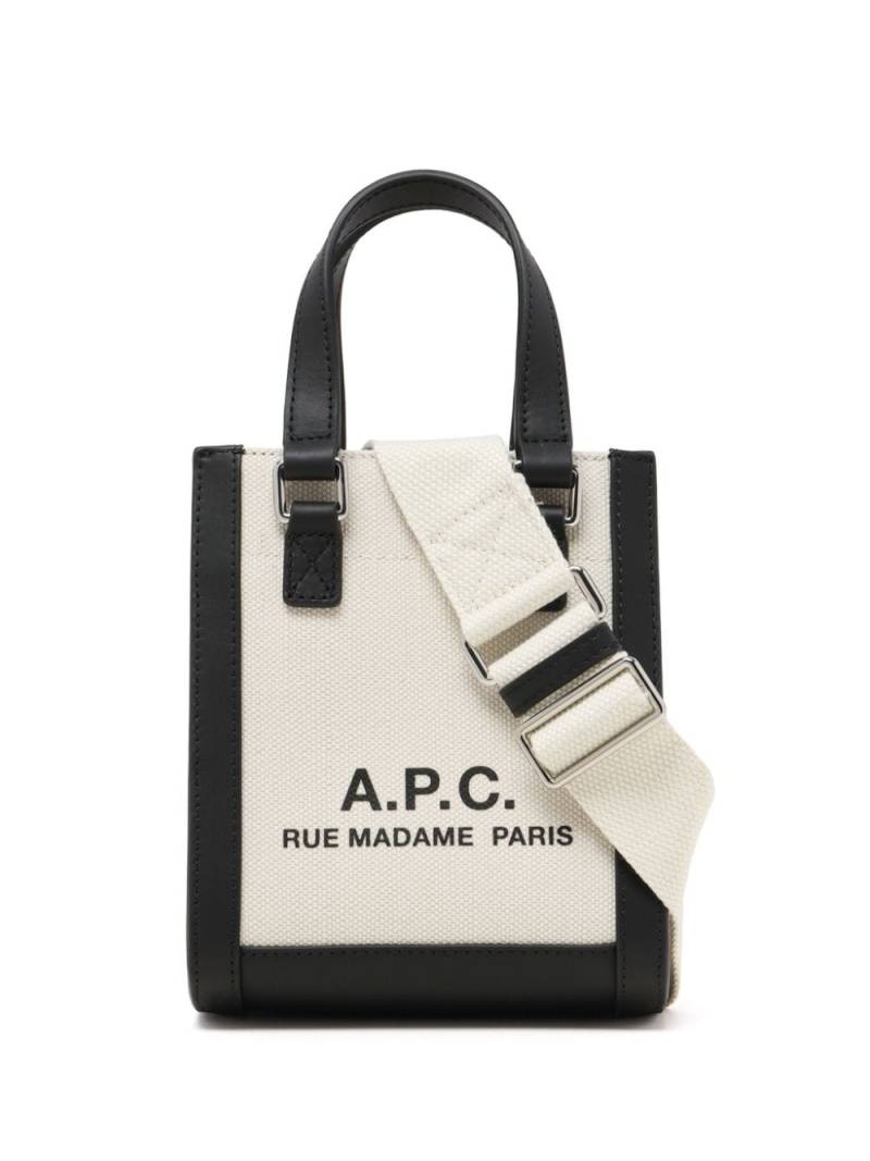 A.P.C. Camille 2.0 canvas tote bag - White von A.P.C.