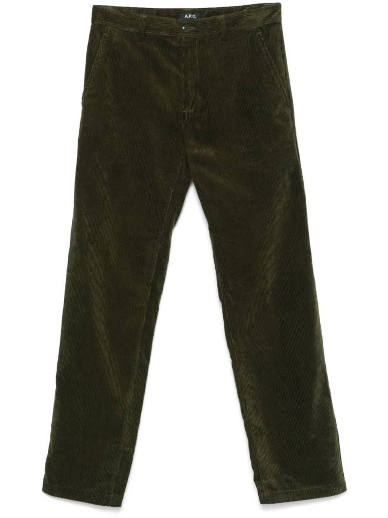 A.P.C. Constantin trousers - Green von A.P.C.