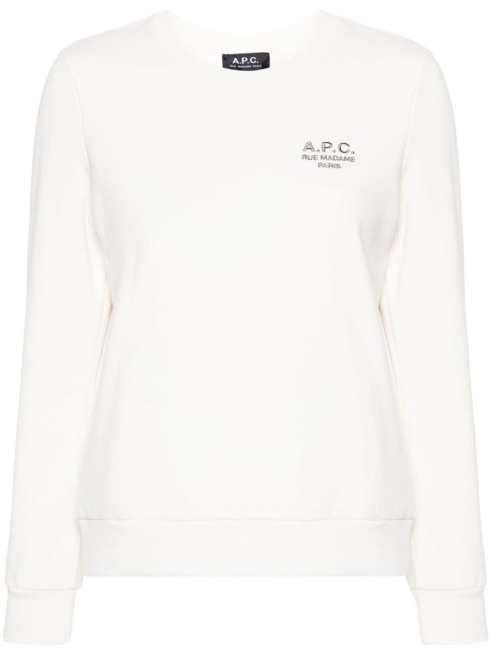 A.P.C. Craie embroidered-logo sweatshirt - White von A.P.C.