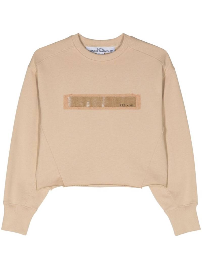 A.P.C. Don Juan cropped sweatshirt - Neutrals von A.P.C.