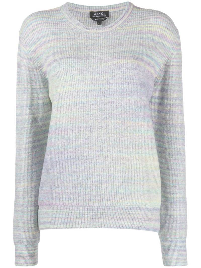 A.P.C. Elisa crew-neck jumper - Purple von A.P.C.