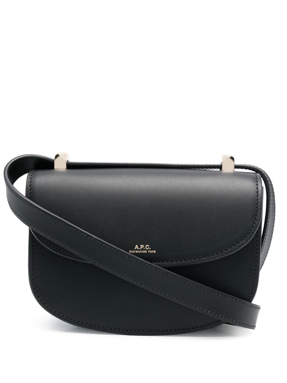 A.P.C. Genève foldover crossbody bag - Black von A.P.C.