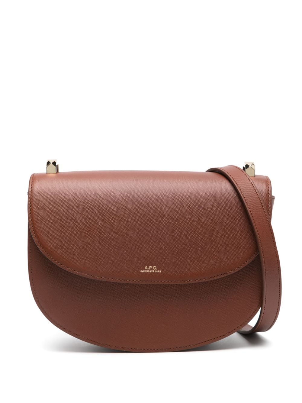 A.P.C. Genève leather cross body bag - Brown von A.P.C.