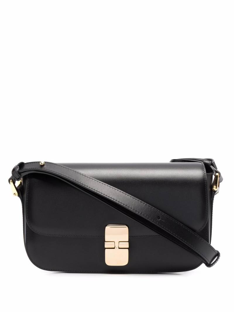 A.P.C. Grace leather shoulder bag - Black von A.P.C.