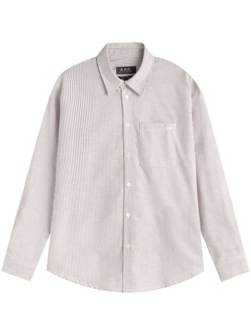 A.P.C. Greg shirt - Neutrals von A.P.C.