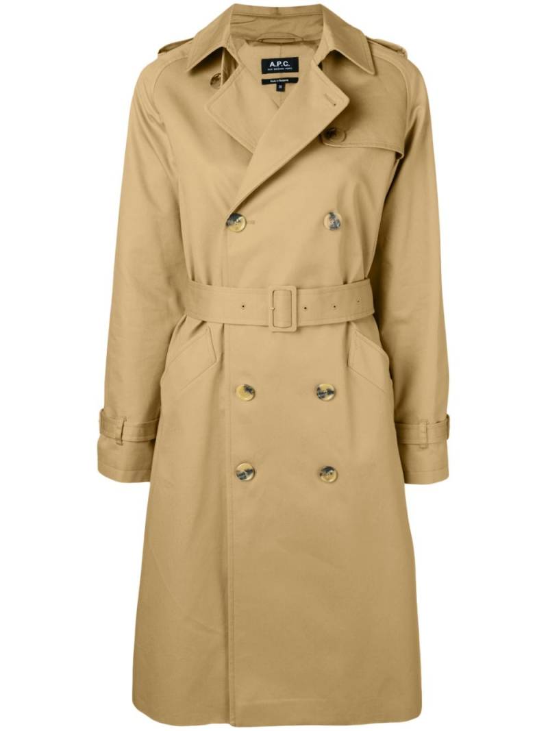 A.P.C. Greta trench coat - Neutrals von A.P.C.