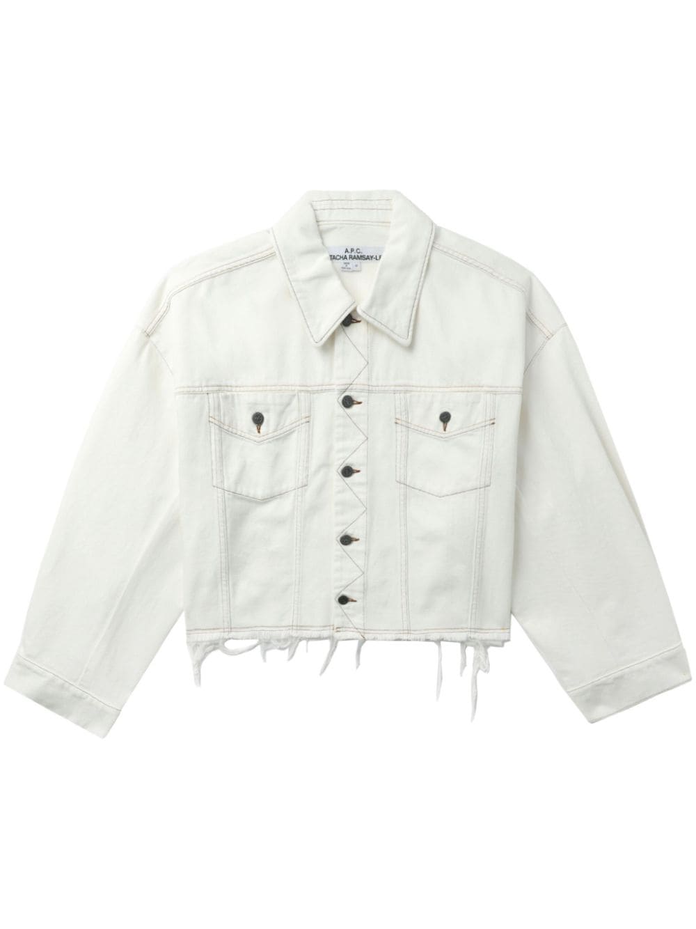 A.P.C. Grosieur raw-cut denim jacket - Neutrals von A.P.C.