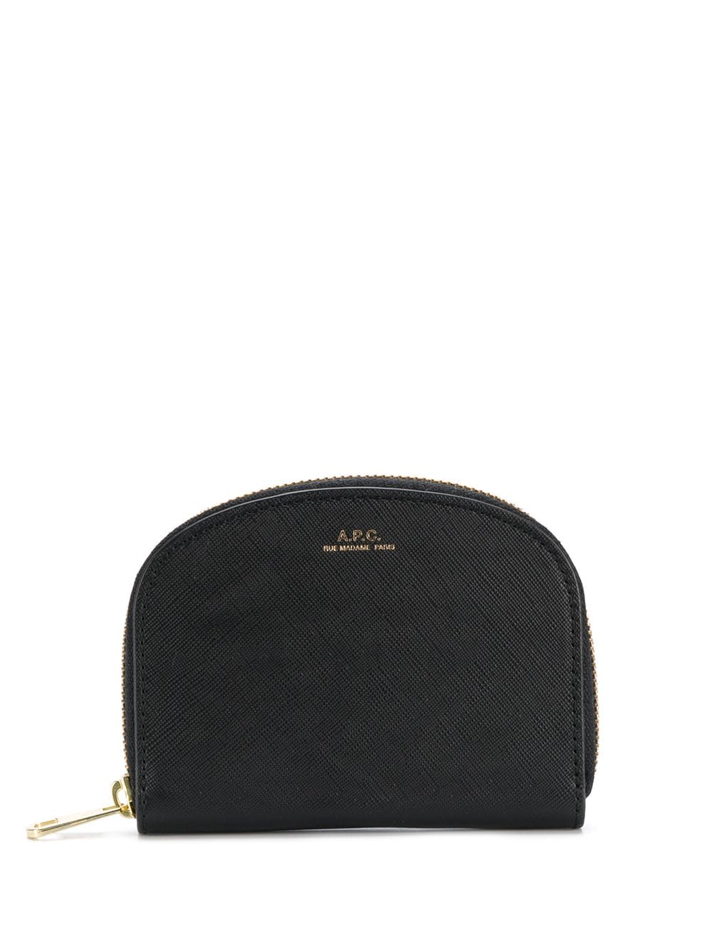 A.P.C. Half-moon logo wallet - Black von A.P.C.