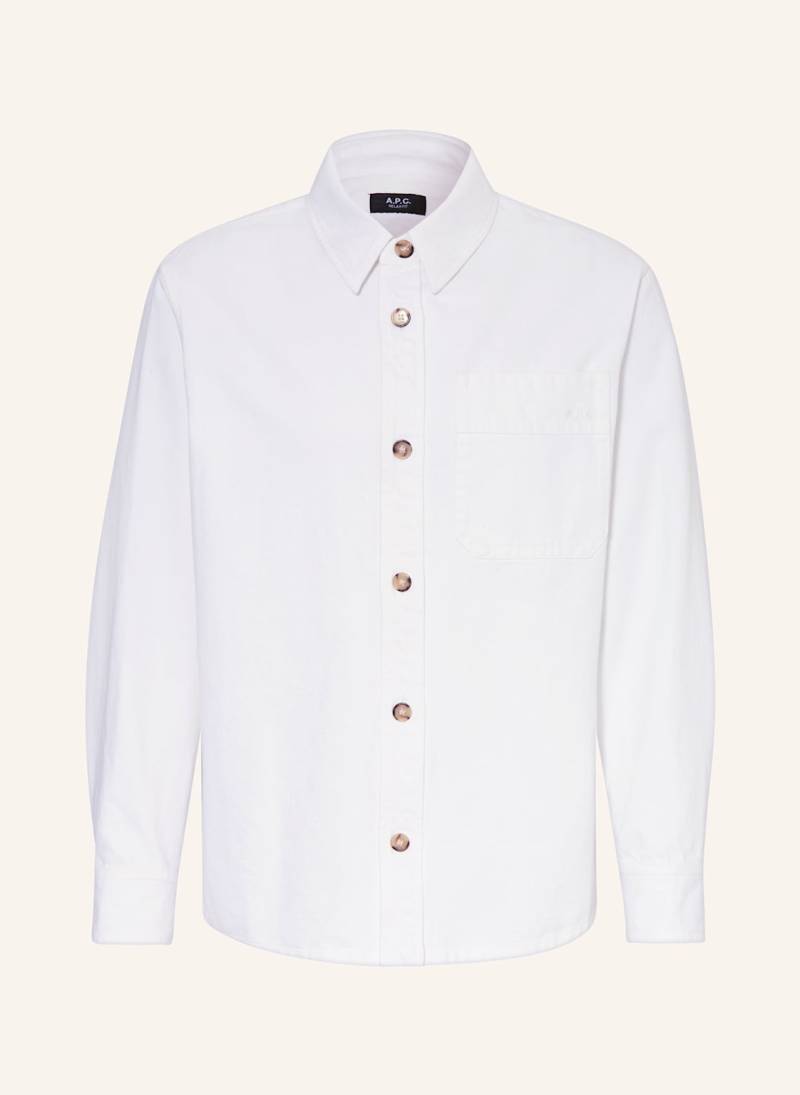 A.P.C. Hemd Relaxed Fit weiss von A.P.C.