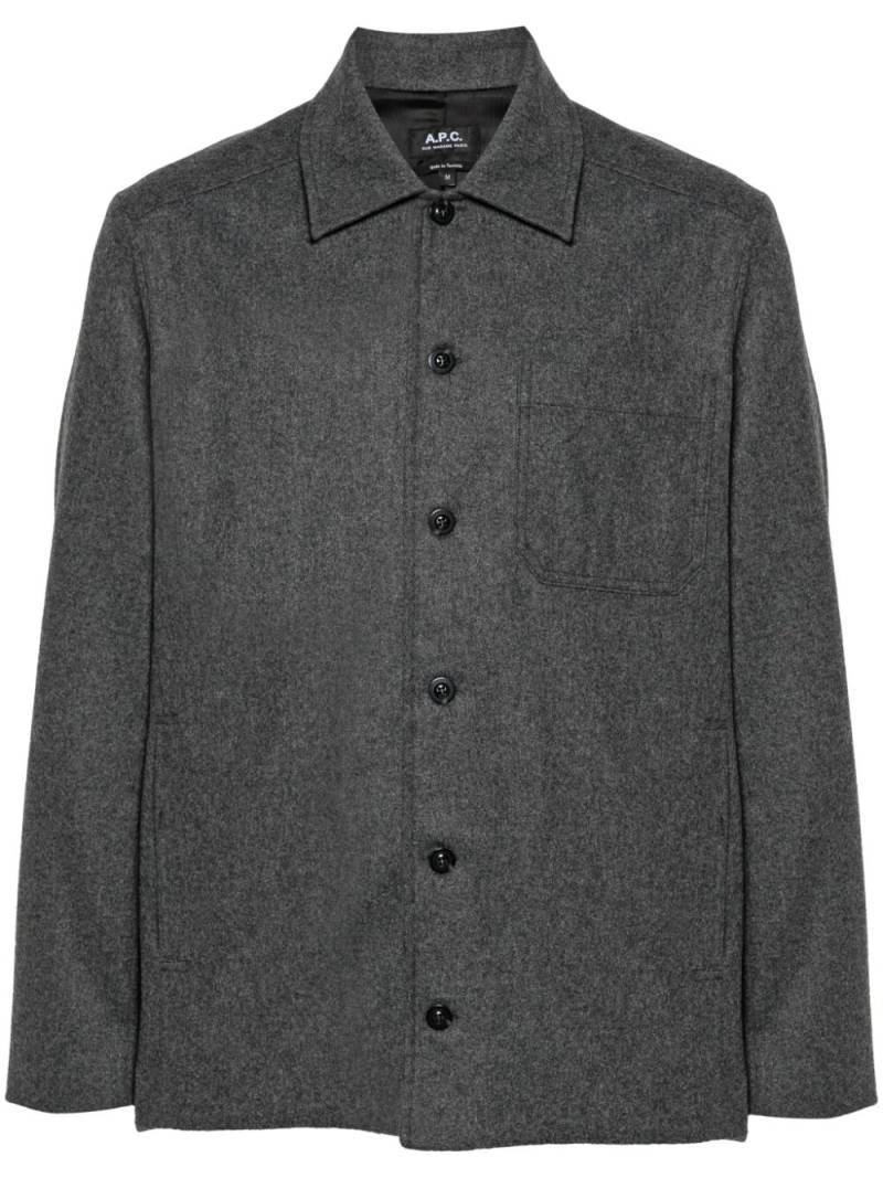 A.P.C. Jamie shirt jacket - Grey von A.P.C.