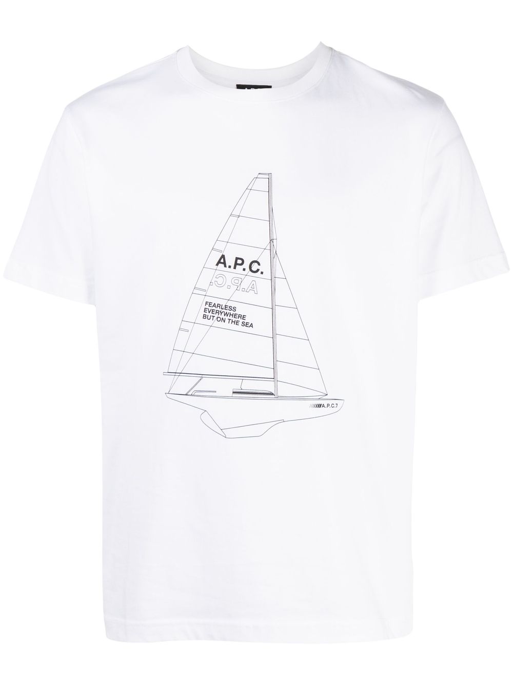 A.P.C. Jeannot logo-print short-sleeve T-shirt - White von A.P.C.