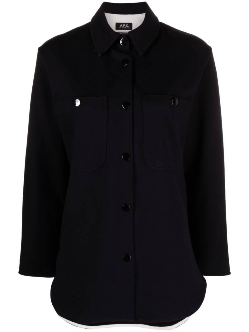 A.P.C. Judy shirt jacket - Blue von A.P.C.