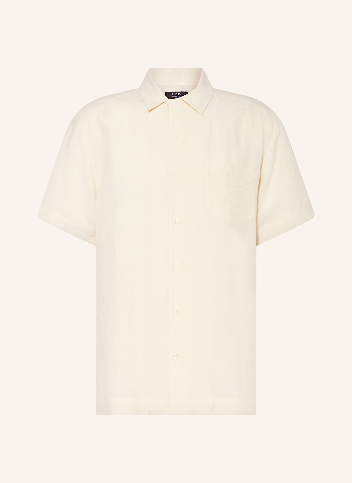 A.P.C. Kurzarm-Hemd Roy Comfort Fit Mit Leinen weiss A.P.C. Kurzarm-Hemd Roy Comfort Fit Mit Leinen weiss von A.P.C.