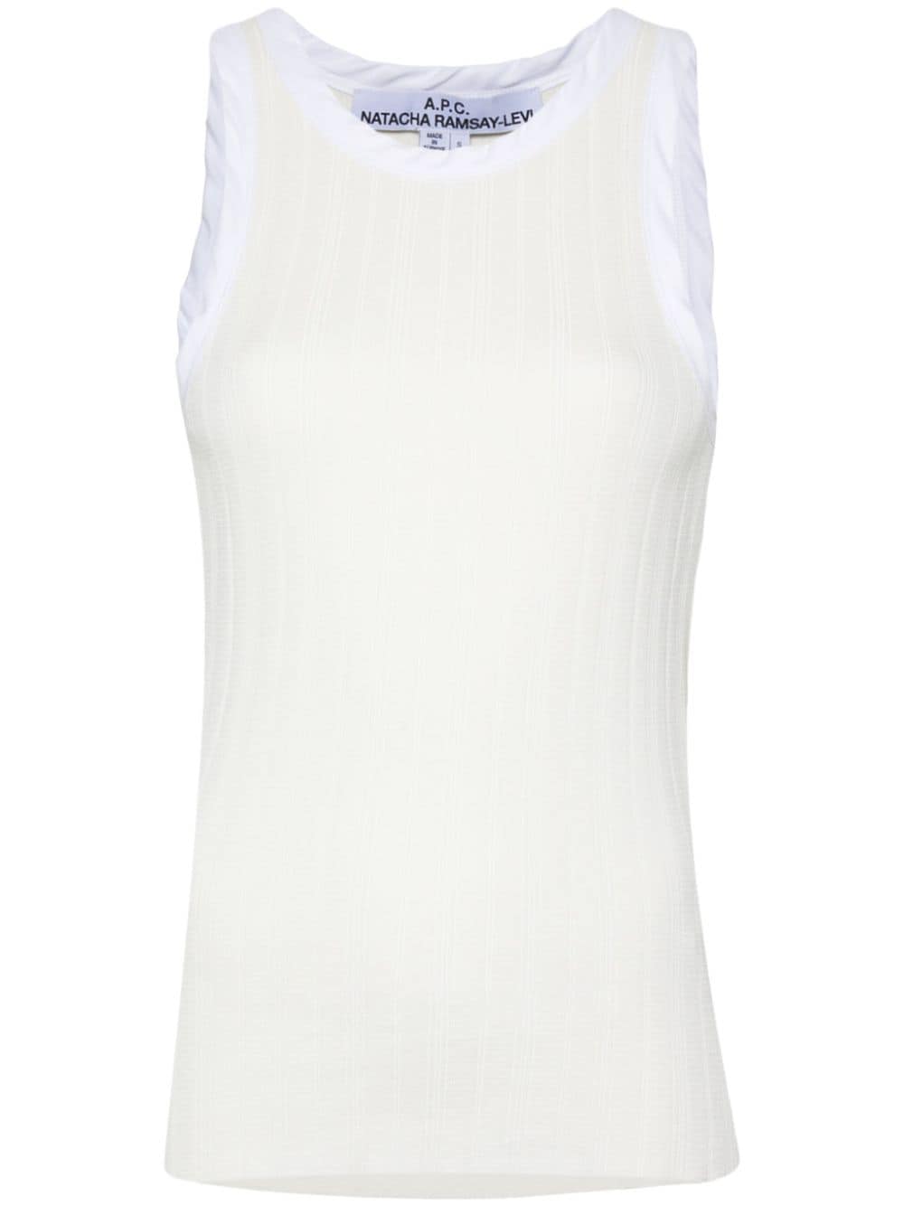 A.P.C. Lemaitre ribbed-jersey tank top - White von A.P.C.