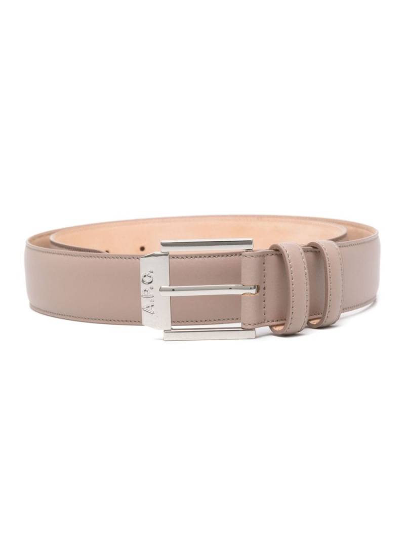 A.P.C. London leather belt - Neutrals von A.P.C.