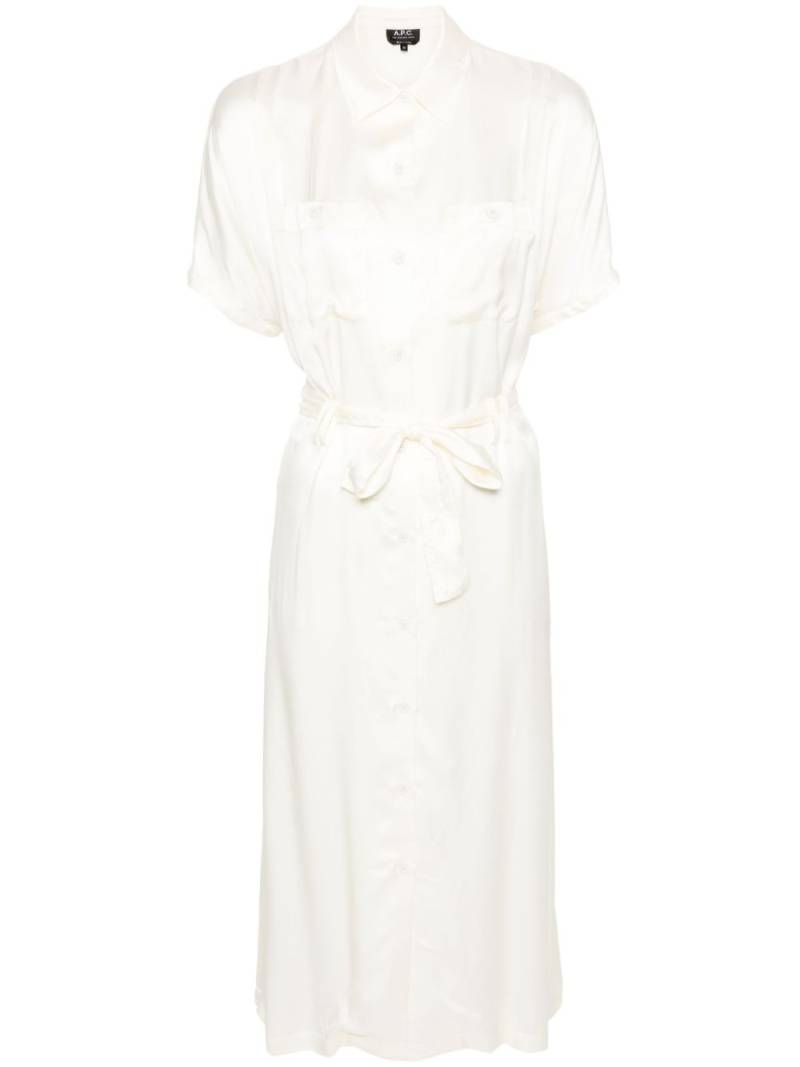 A.P.C. New Drew midi dress - Neutrals von A.P.C.