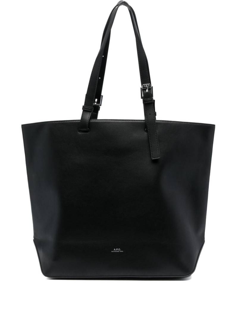 A.P.C. Nino buckle-detail tote bag - Black von A.P.C.