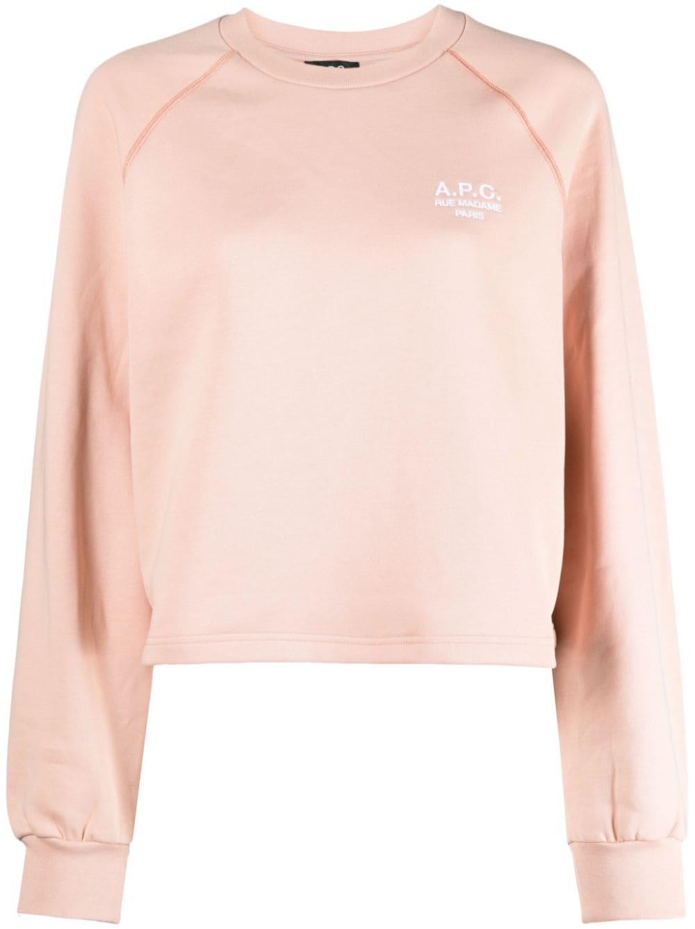 A.P.C. Oona logo-embroidered sweatshirt - Pink von A.P.C.