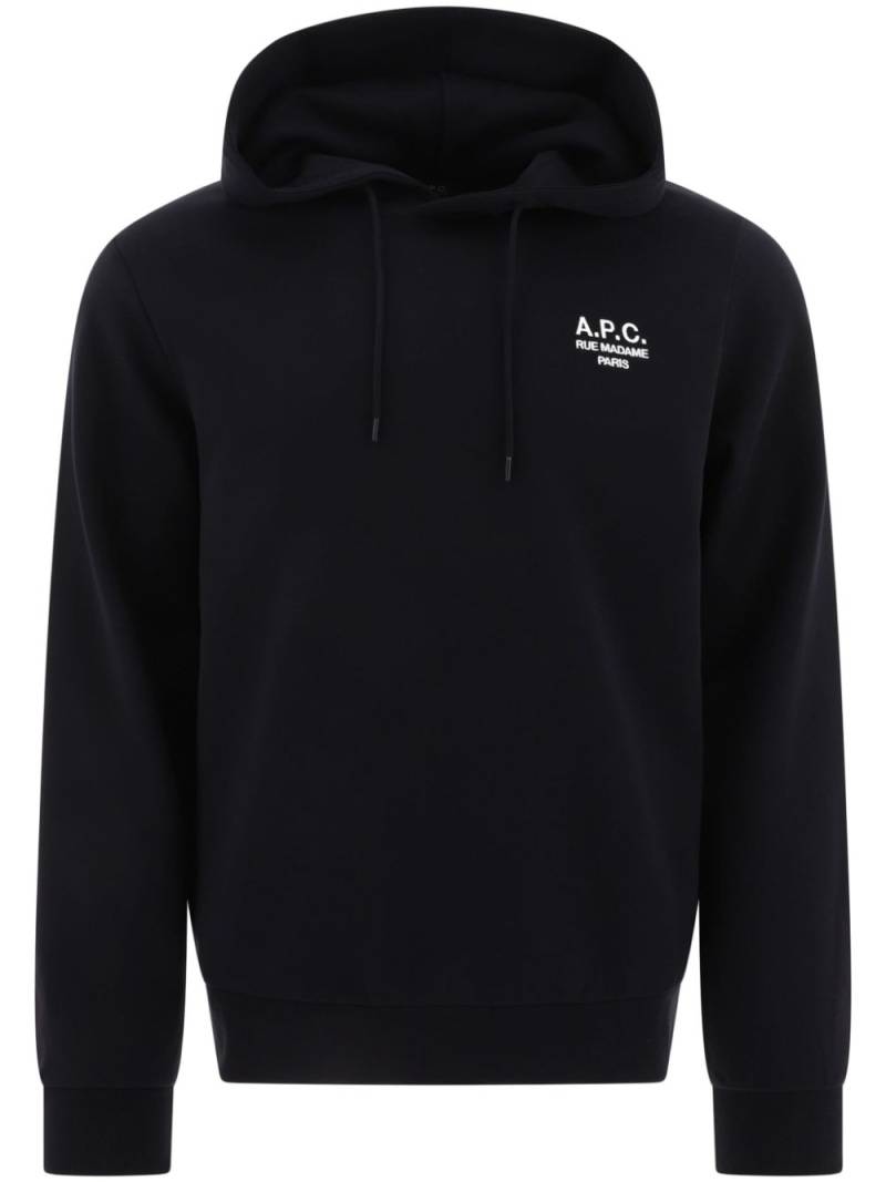 A.P.C. Oscar cotton hoodie - Black von A.P.C.