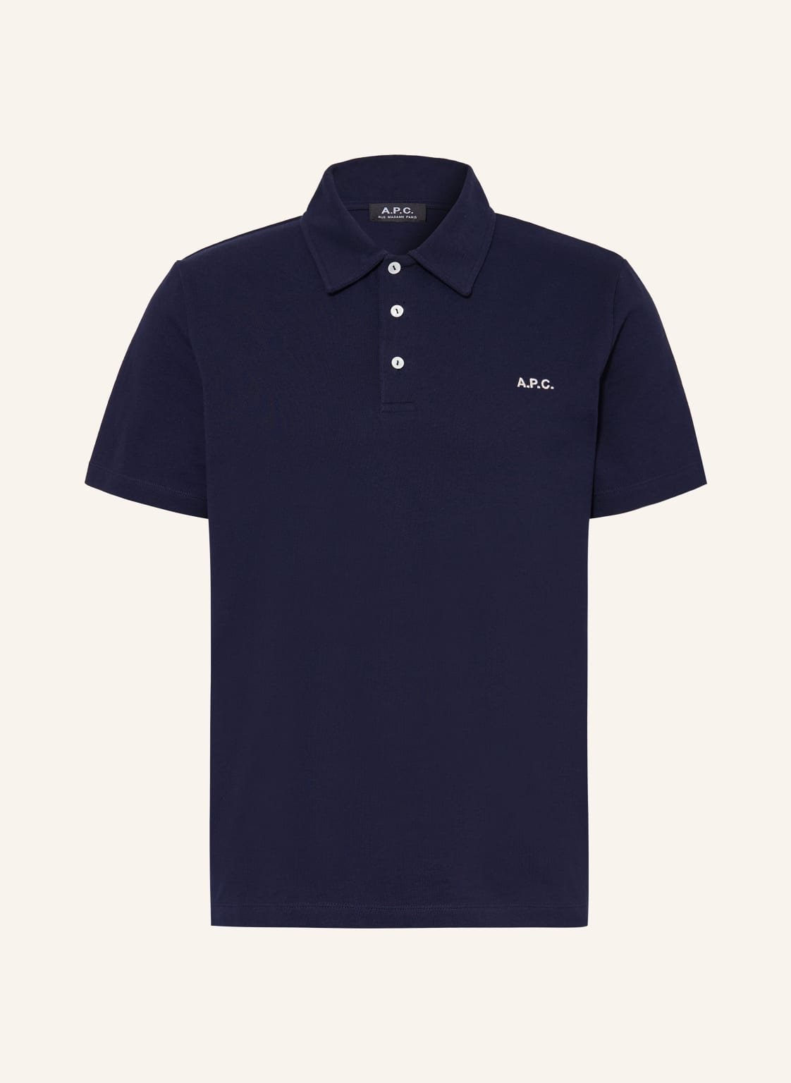 A.P.C. Piqué-Poloshirt Carter blau von A.P.C.