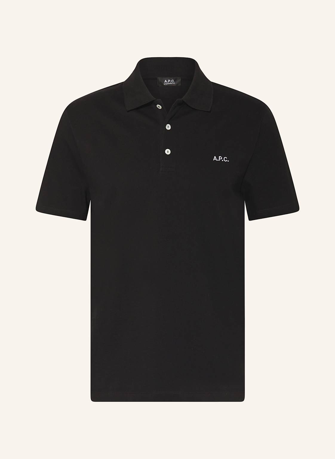 A.P.C. Piqué-Poloshirt Carter schwarz von A.P.C.