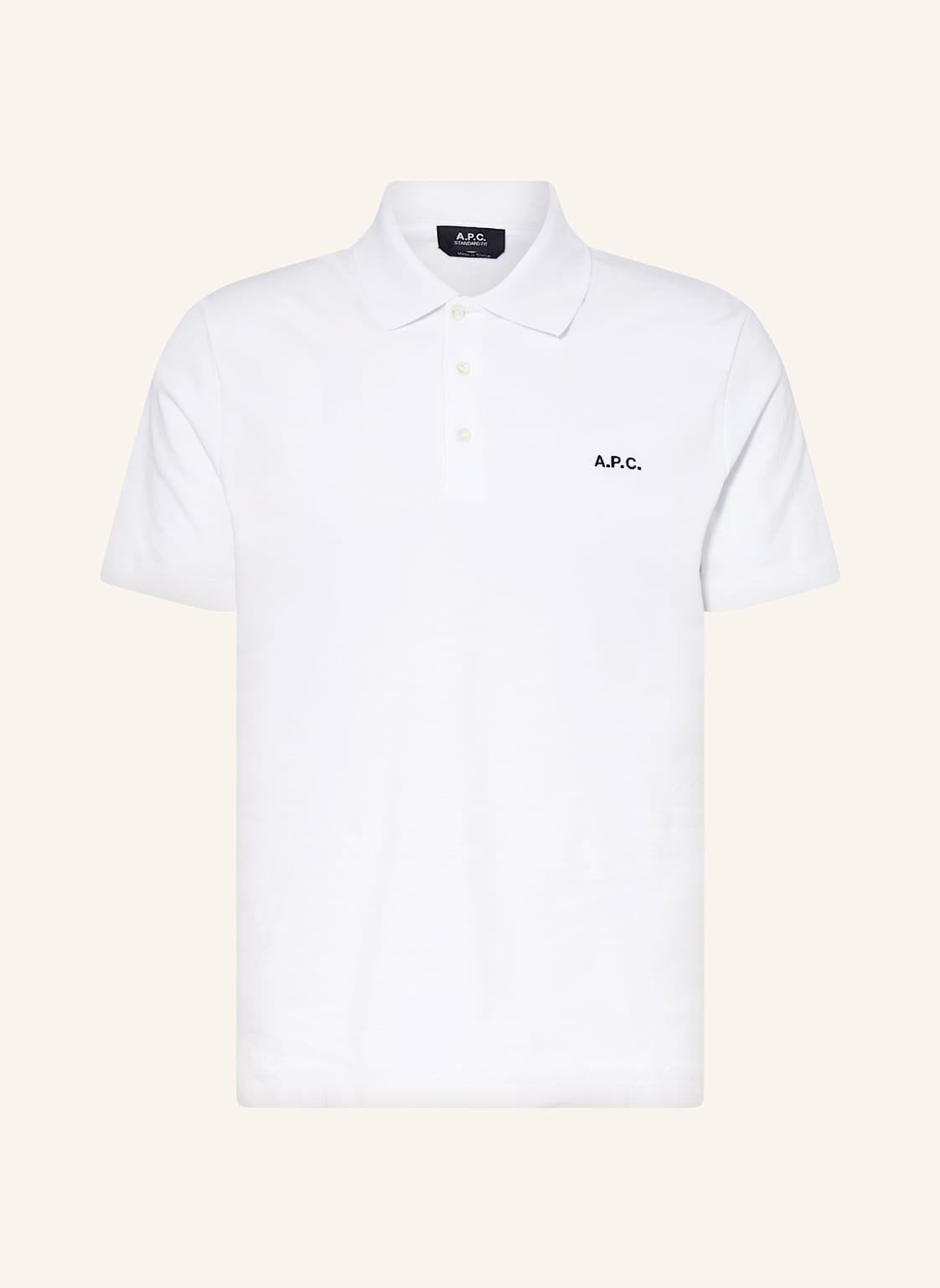 A.P.C. Piqué-Poloshirt Carter weiss von A.P.C.