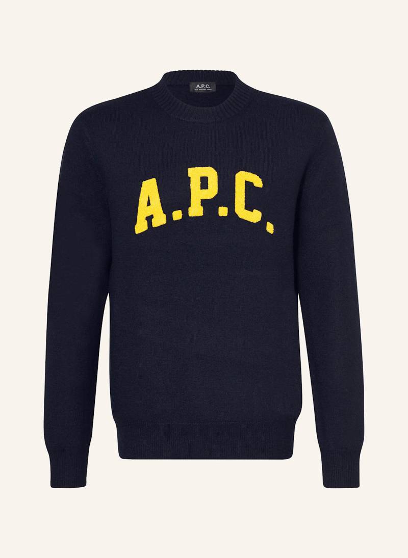 A.P.C. Pullover Joshua blau von A.P.C.