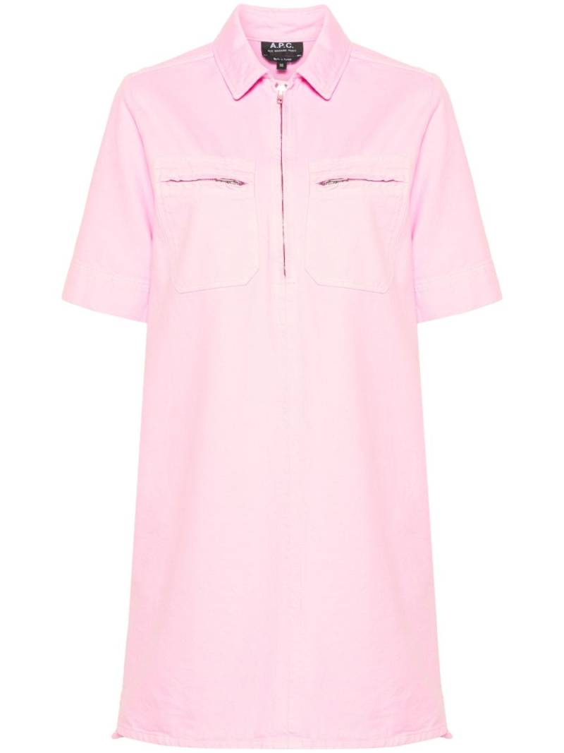 A.P.C. Rosa mini dress - Pink von A.P.C.