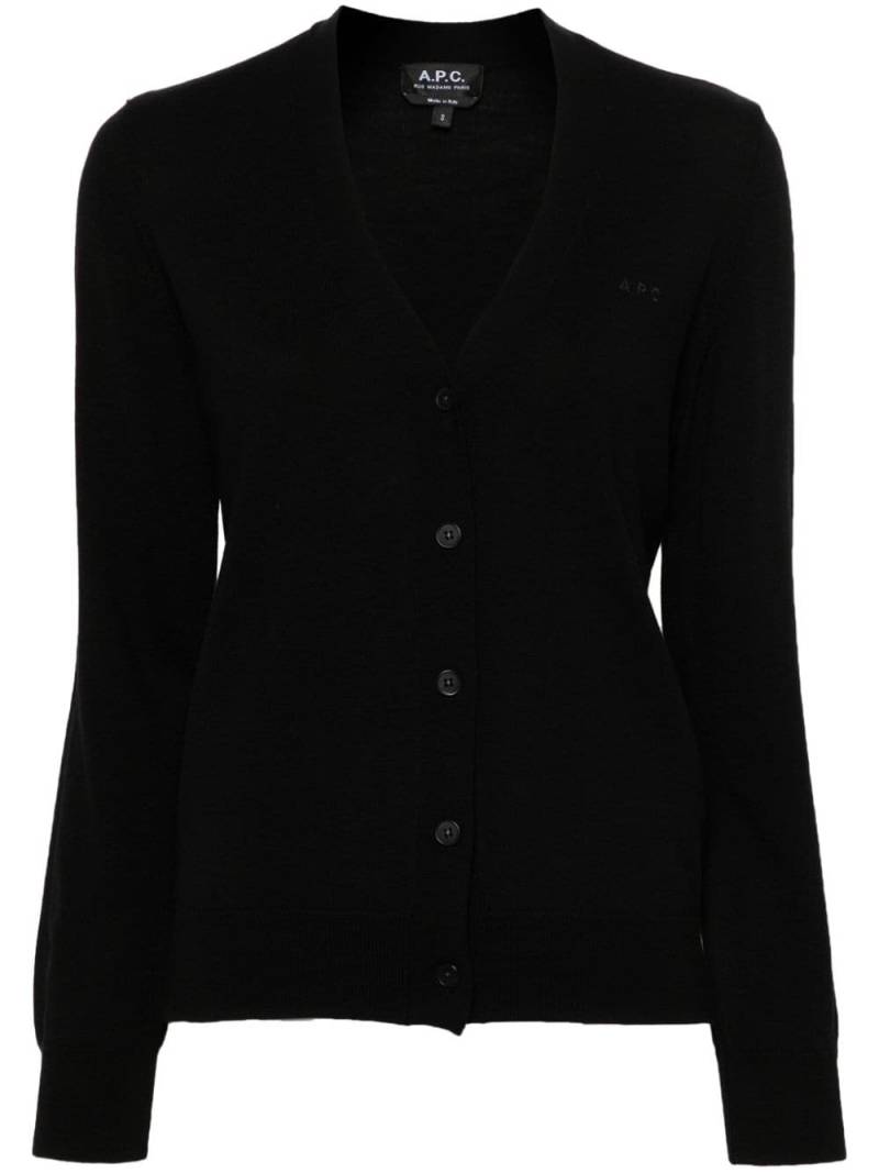 A.P.C. Salome wool cardigan - Black von A.P.C.